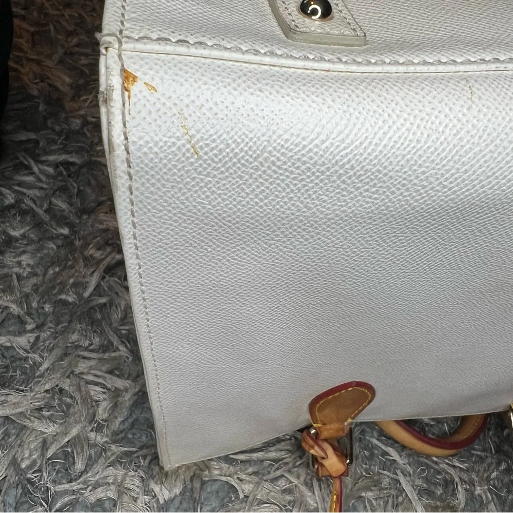 Dooney & Bourke White and Tan Satchel - Picture 11 of 16